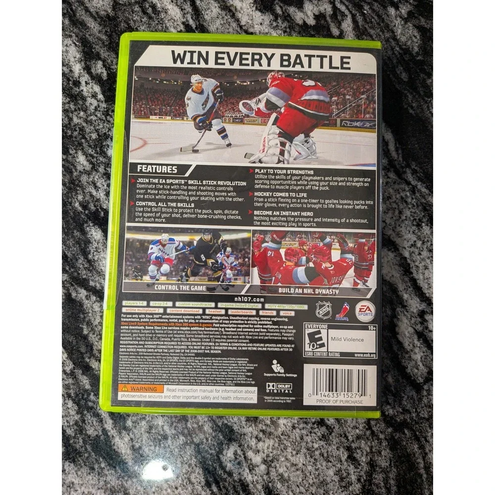 NHL 07 (Microsoft Xbox 360,‎ 2006) New -SEALED READ DESCRIPTION